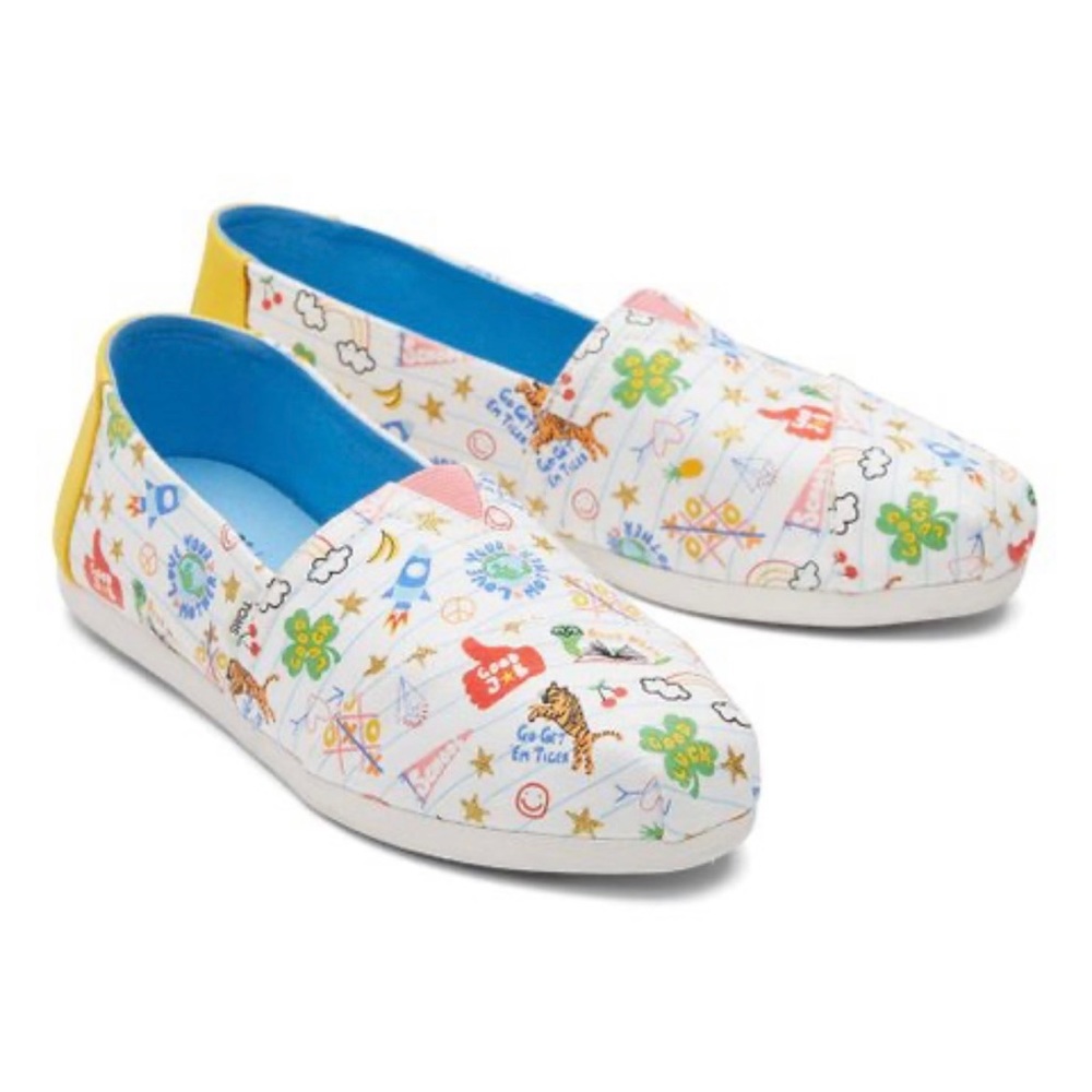 TOMS Youth Alpargata Notebook Doodle Print - Picture 10 of 10